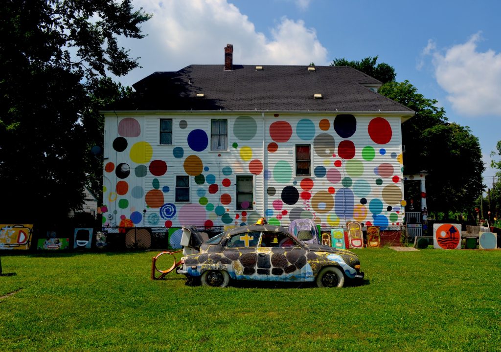 The Dotty Wotty House at the Heidelberg Project. Photo courtesy of the Heidelberg Project Archives.